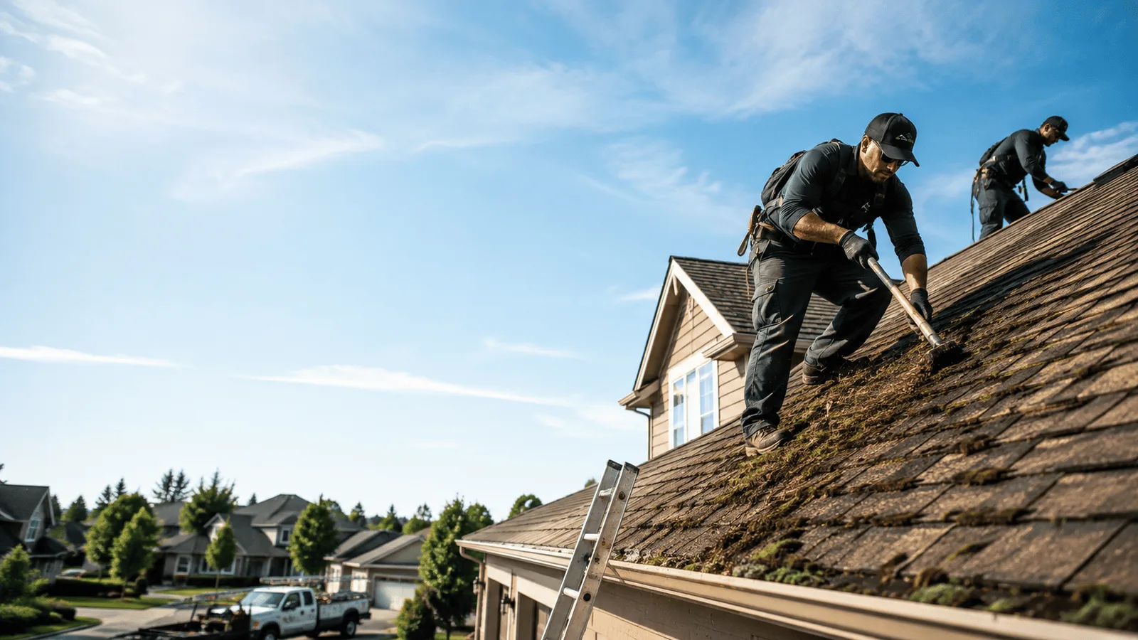 Roof Moss Removal in Spencerville, IN near me